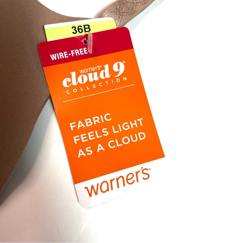 NWT Warners® Cloud 9® Super Soft Wireless Lightly Lined Comfort Bra Size 36B - Picture 8 of 12